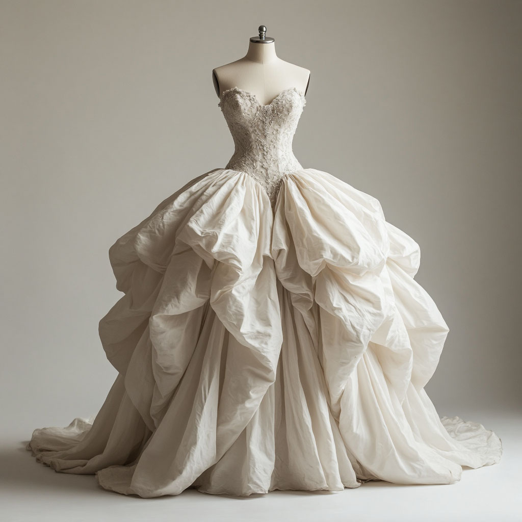 юбка балон свадебное платье