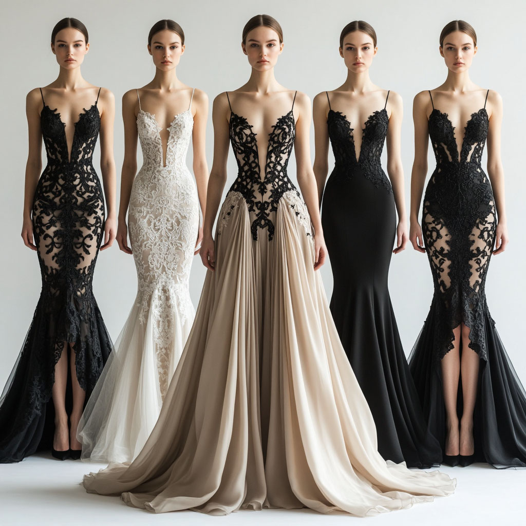 девушки в модных платьях 2026